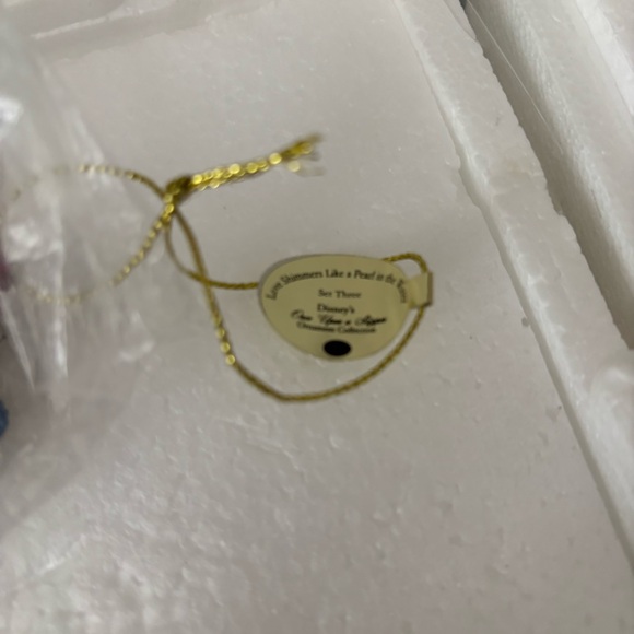 Bradford Exchange Disney Once Upon a Slipper Ornaments Sleeping Beauty and Ariel - Picture 14 of 15